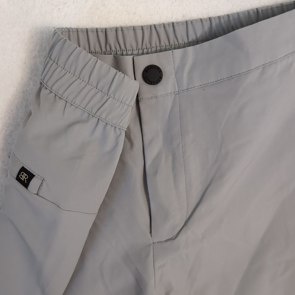 NEW Banana Republic Performance Jogger Pants Mens 30x30 Elastic Waist Gray Zip‎